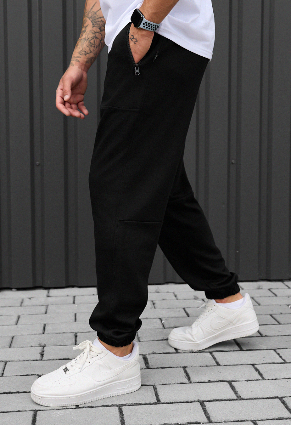 Pantaloni de trening Staff nib black