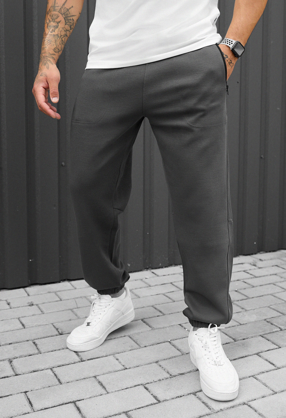 Pantaloni de trening Staff nib gray