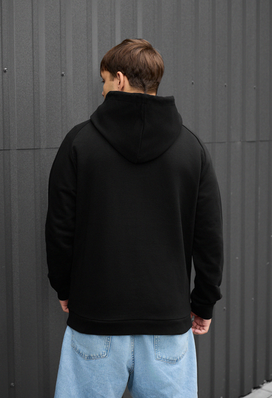 Hanorac Staff re black logo oversize
