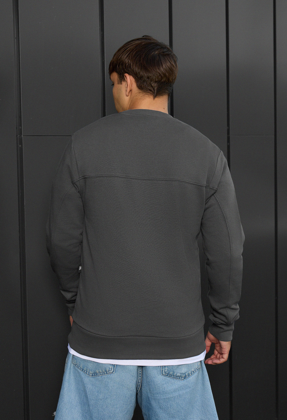 Bluză de trening Staff dark gray basic