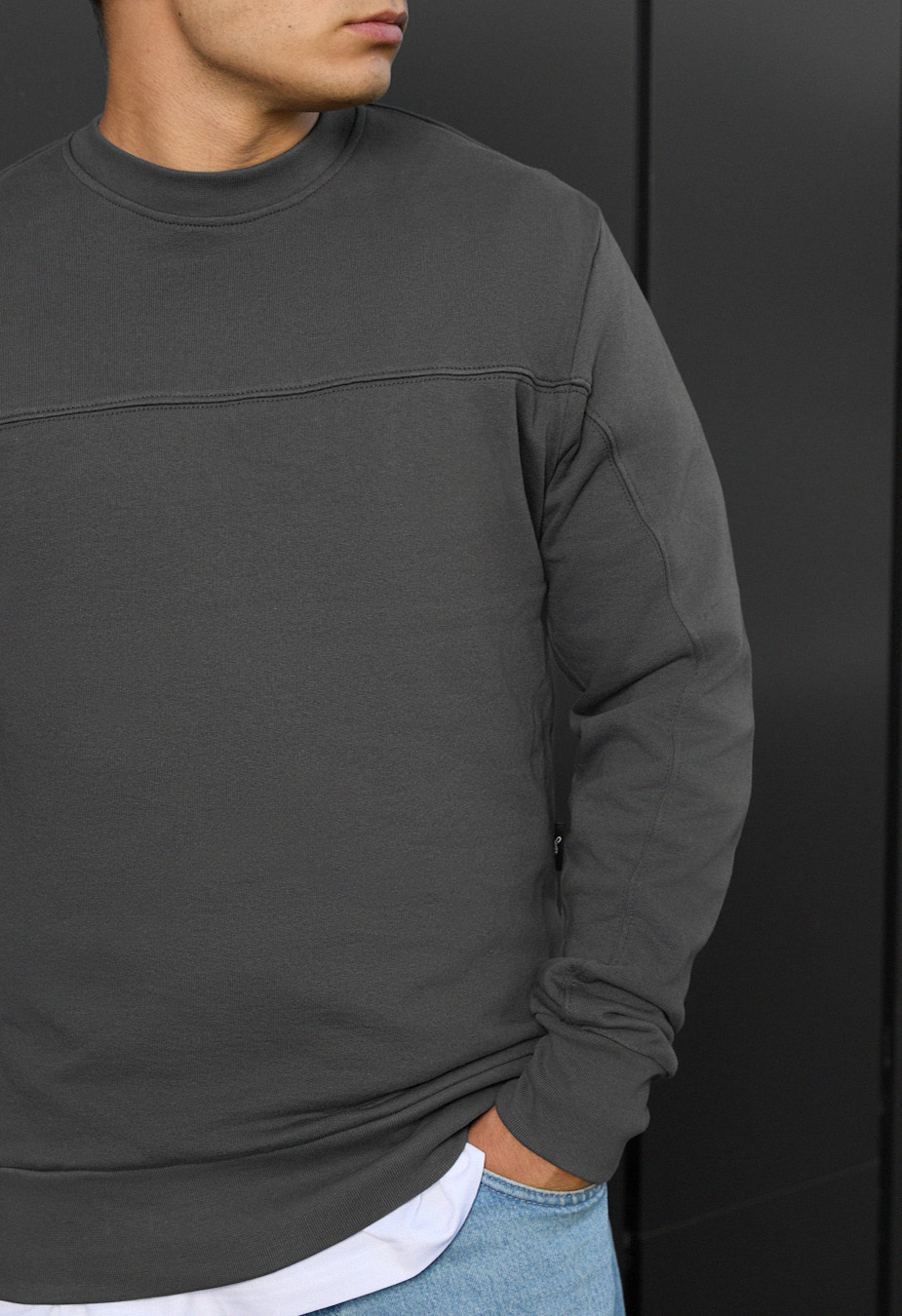 Bluză de trening Staff dark gray basic