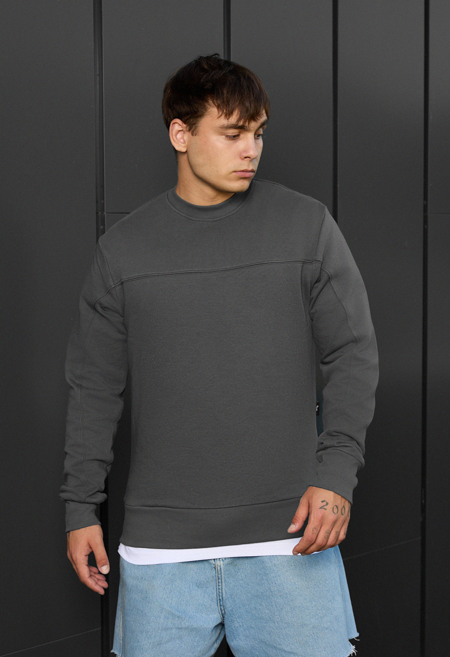 Bluză de trening Staff dark gray basic