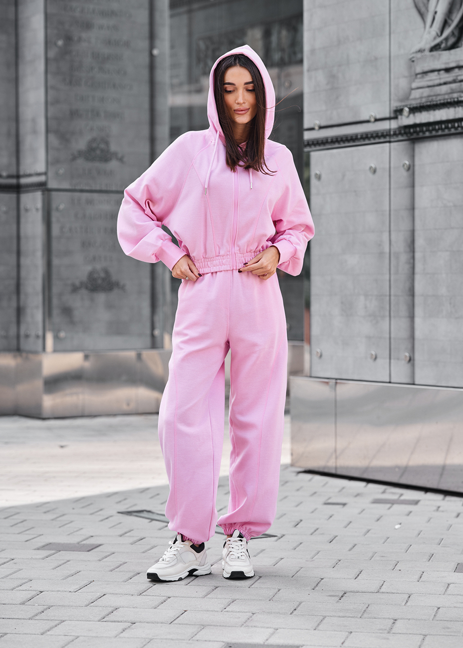 Costum de trening de damă Staff so pink oversize