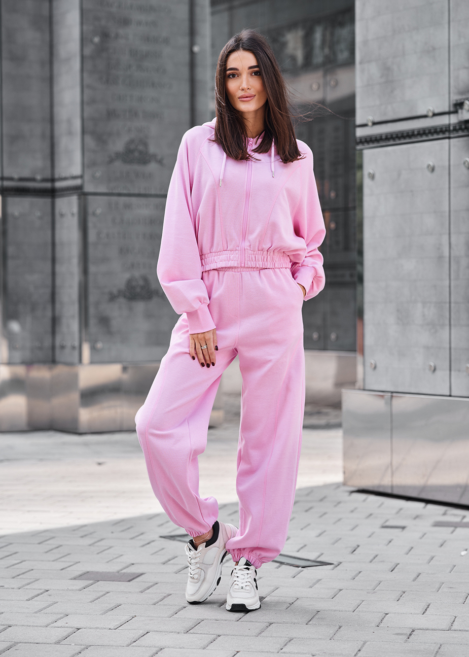 Costum de trening de damă Staff so pink oversize