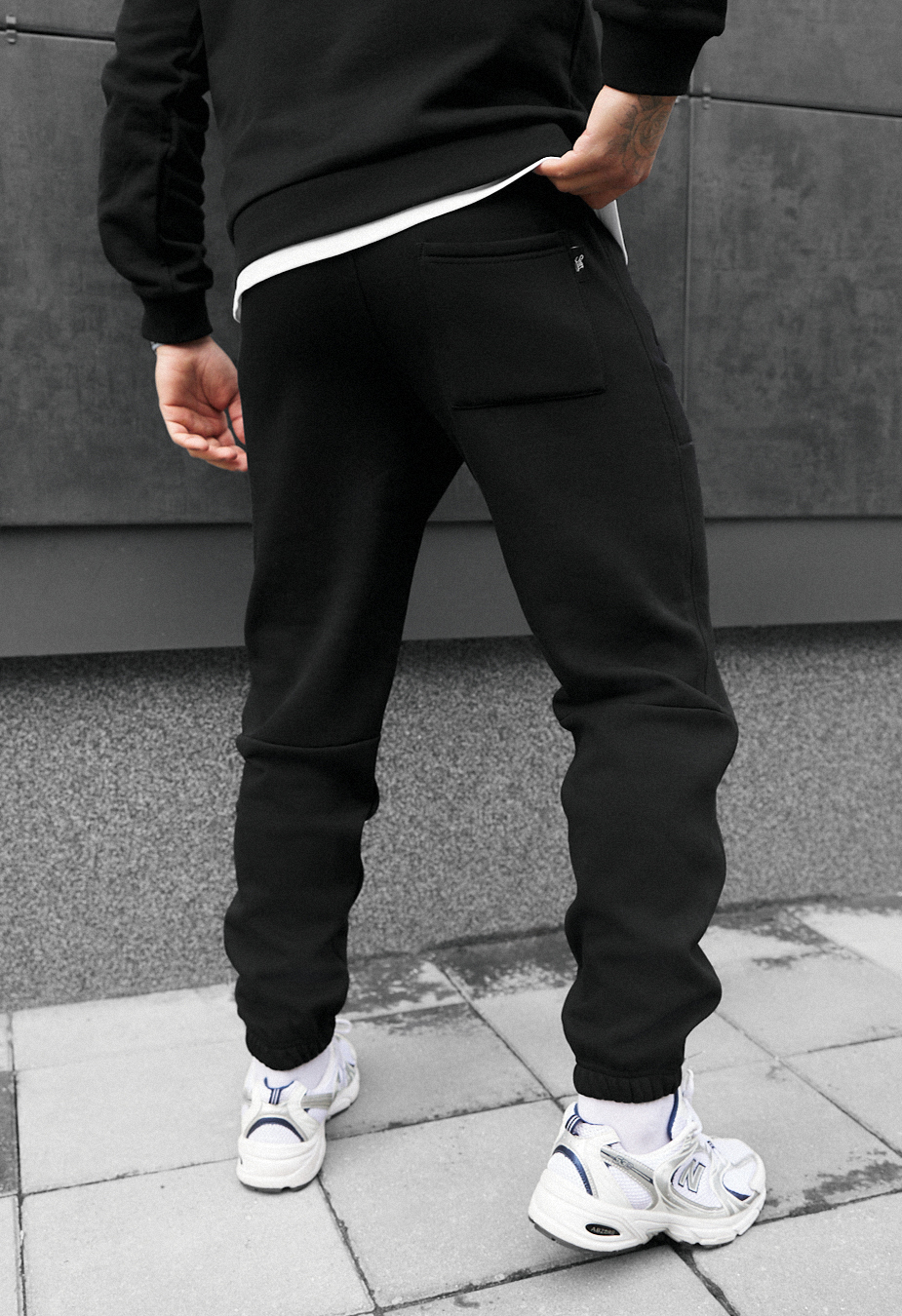 Pantaloni de trening Staff nib black logo fleece