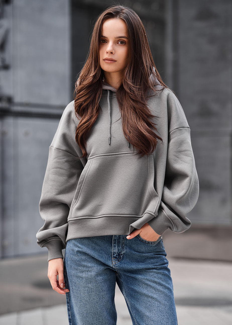 Hanorac de damă Staff ti gray oversize fleece