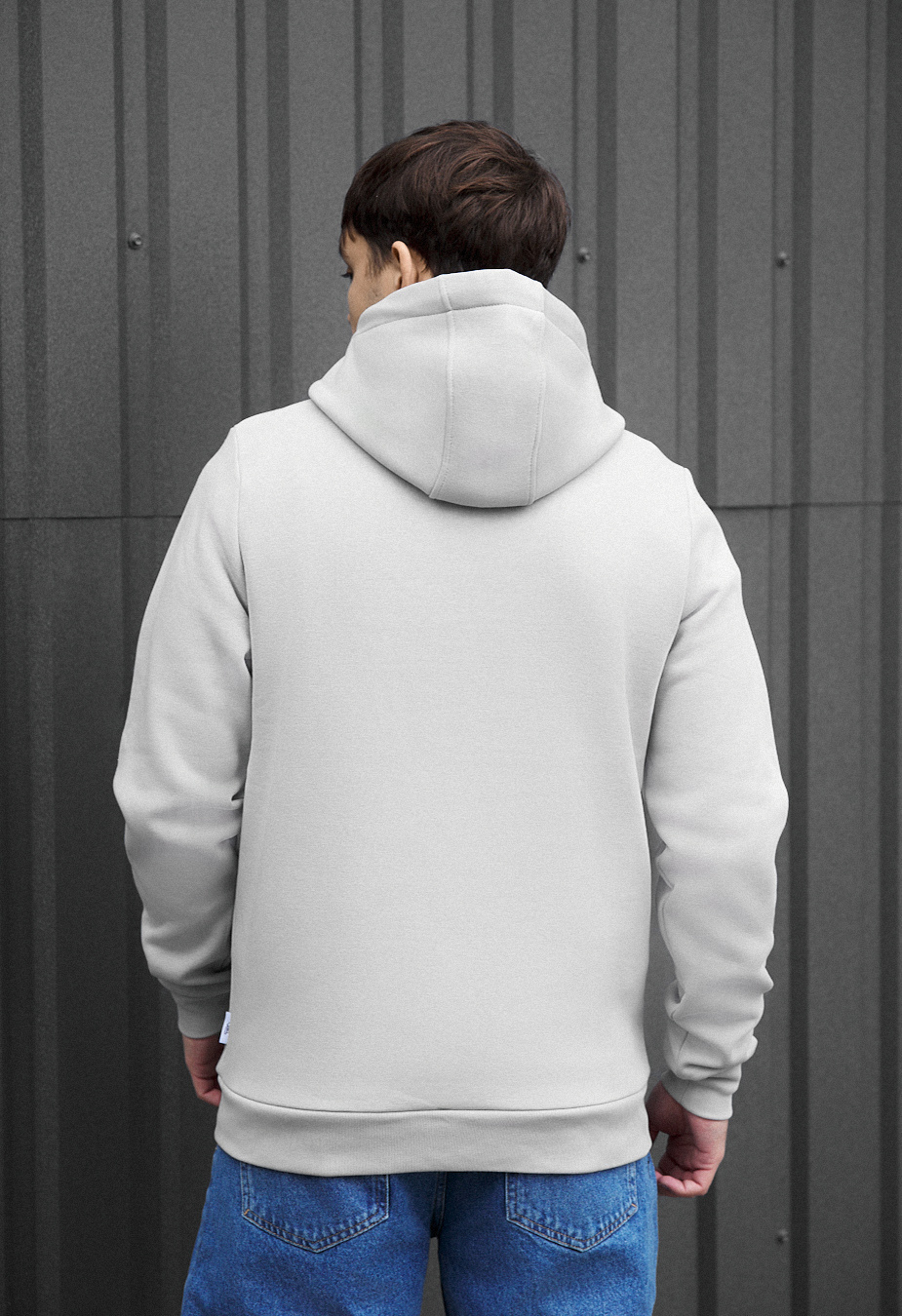 Hanorac Staff zip basic light gray fleece