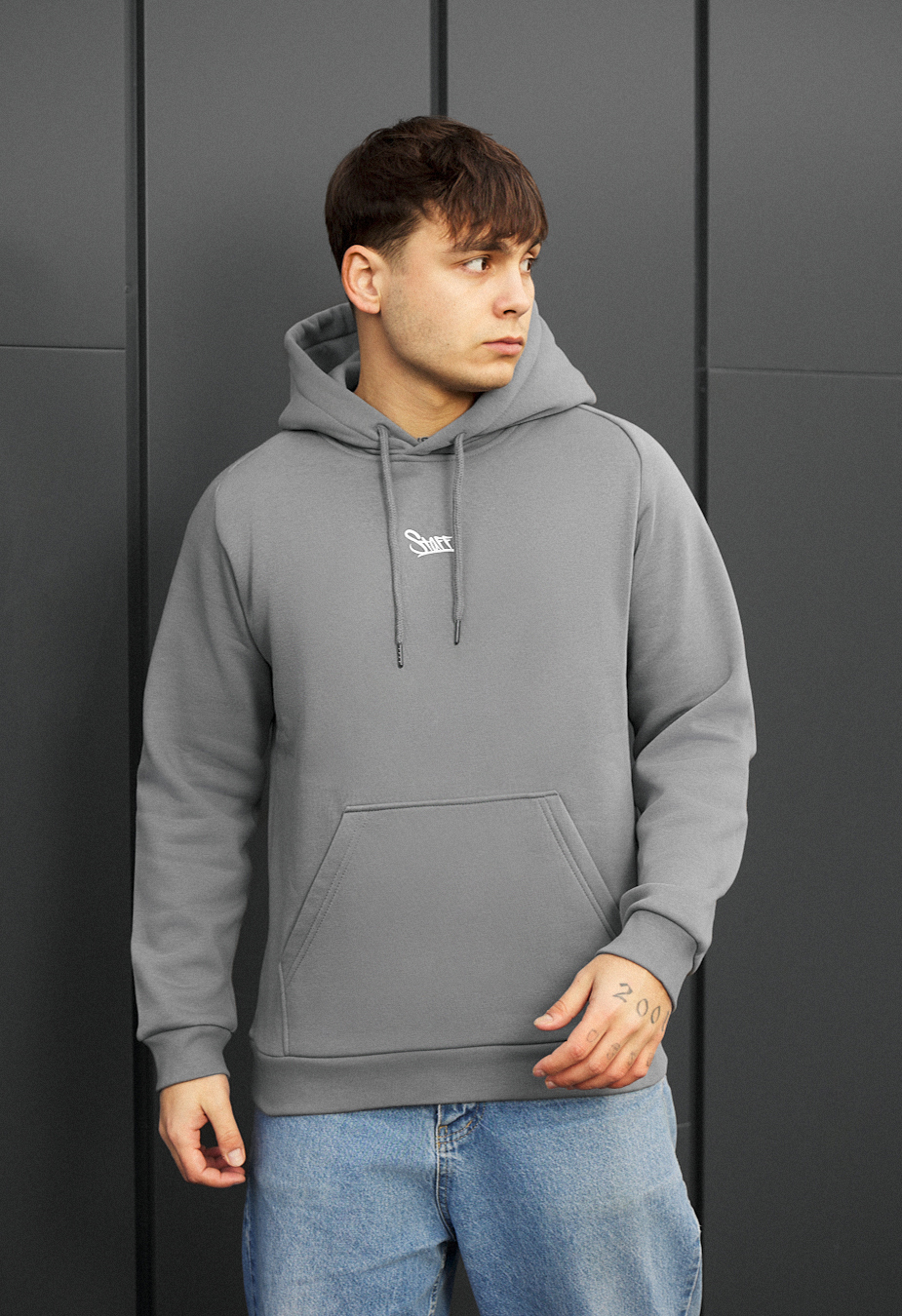 Hanorac Staff gray logo fleece