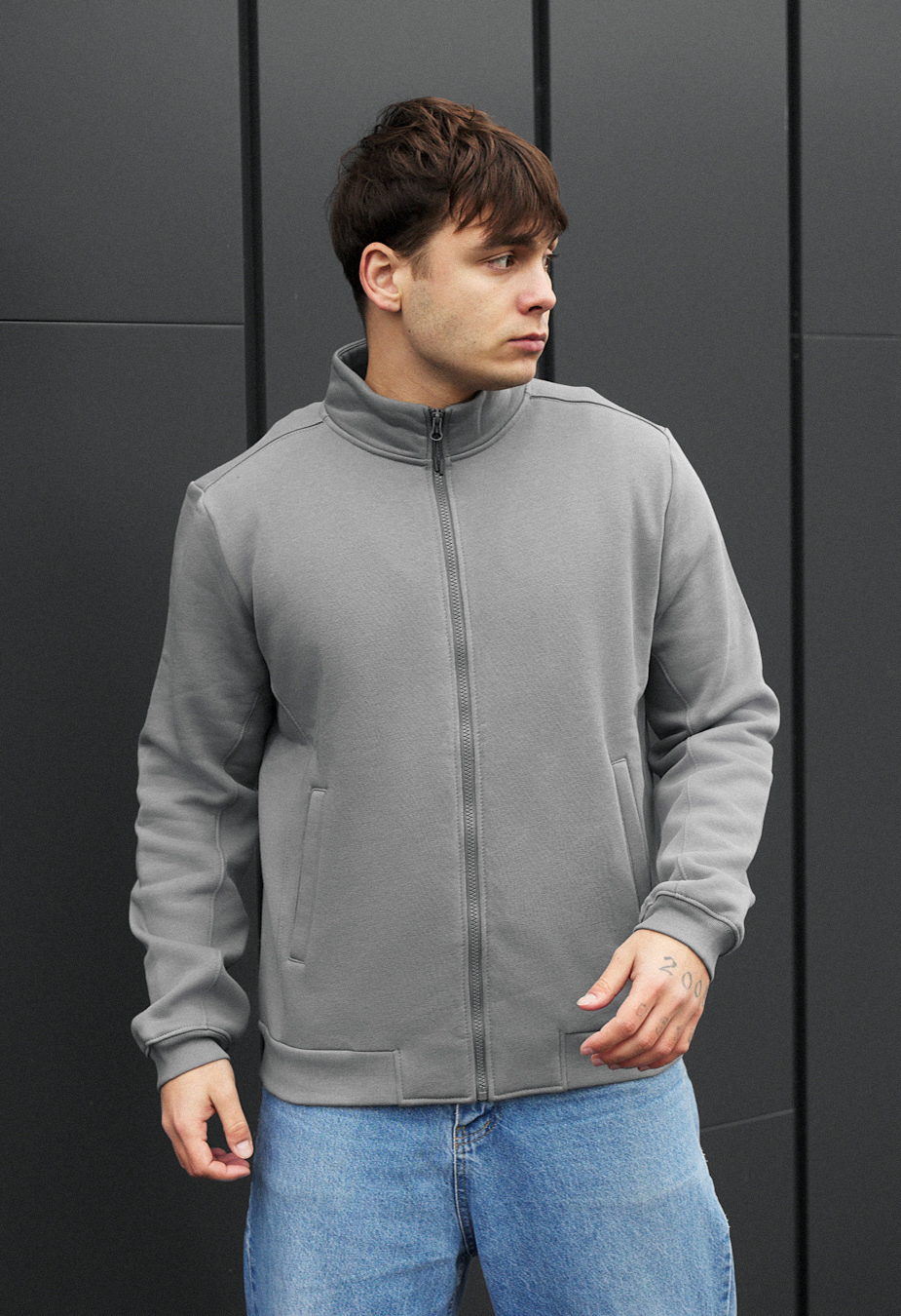 Bluză Staff ra gray fleece