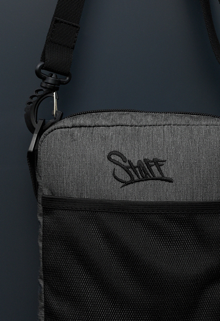 Geanta de umăr Staff mon black & gray