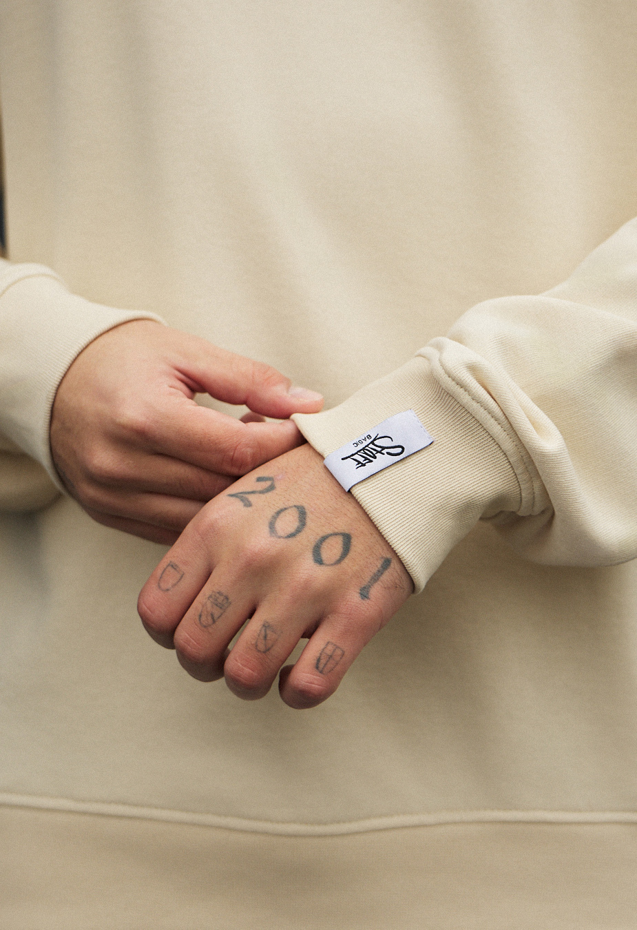 Bluză de trening Staff basic milk