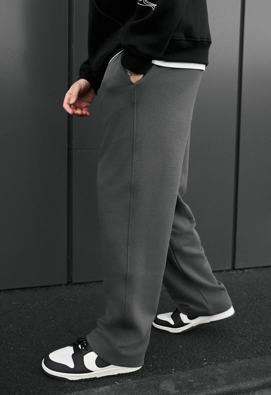 Pantaloni de trening Staff dji dark gray