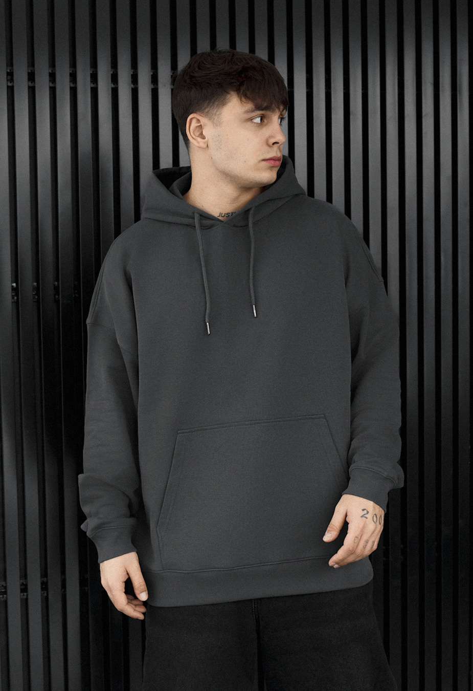 Hanorac Staff dark gray oversize