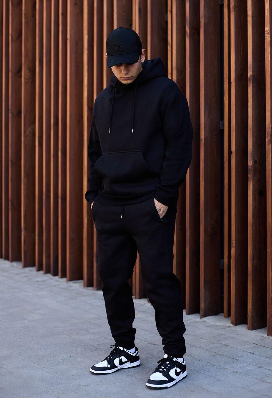 Costum de trening  Staff jax black oversize fleece