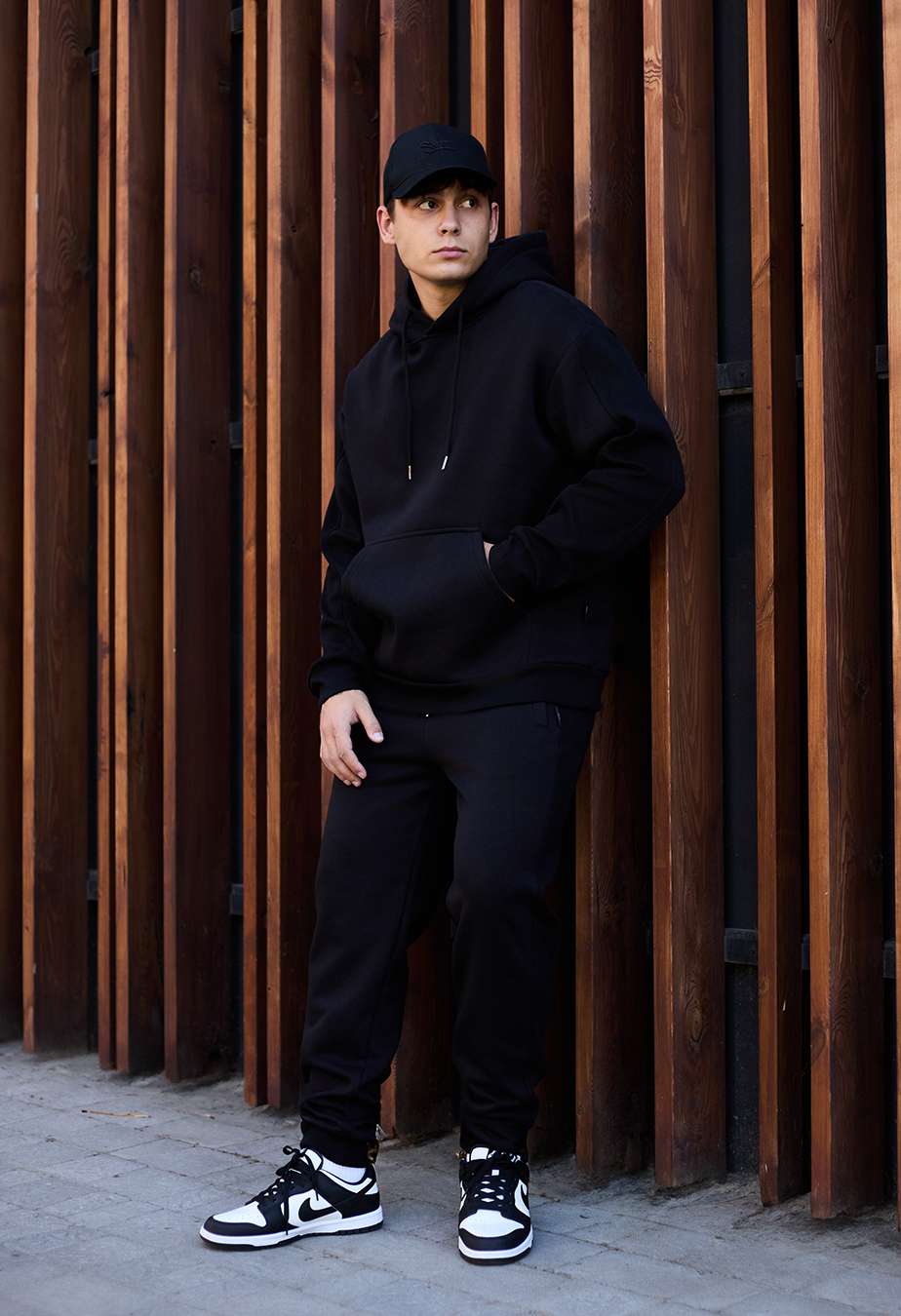 Costum de trening  Staff jax black oversize fleece