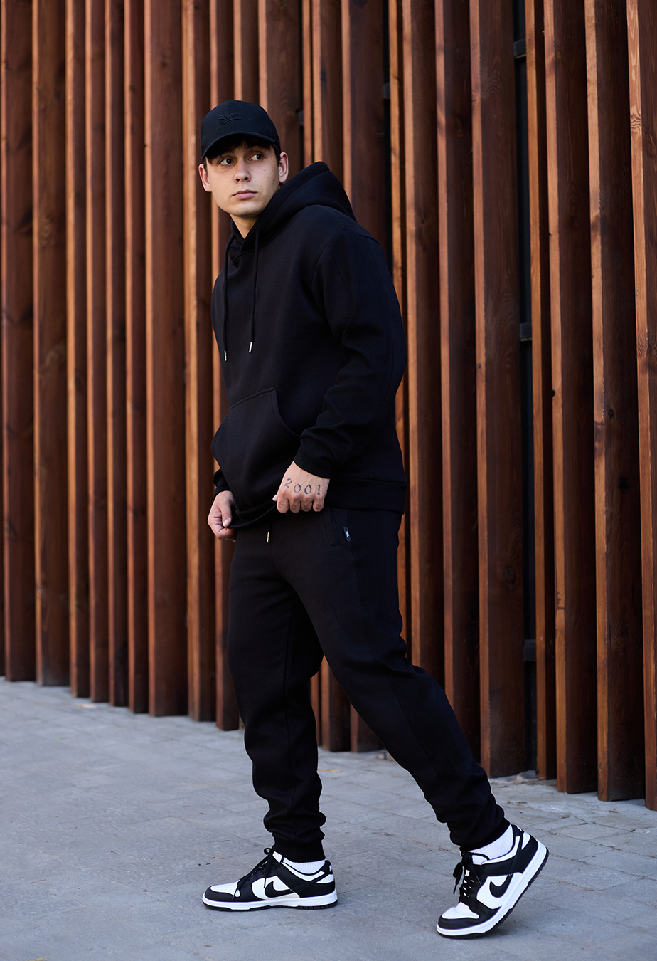 Costum de trening  Staff jax black oversize fleece