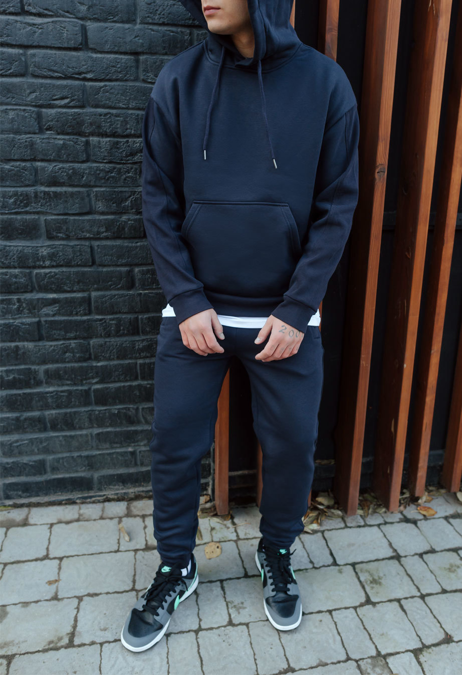 Costum de trening Staff cr navy oversize fleece