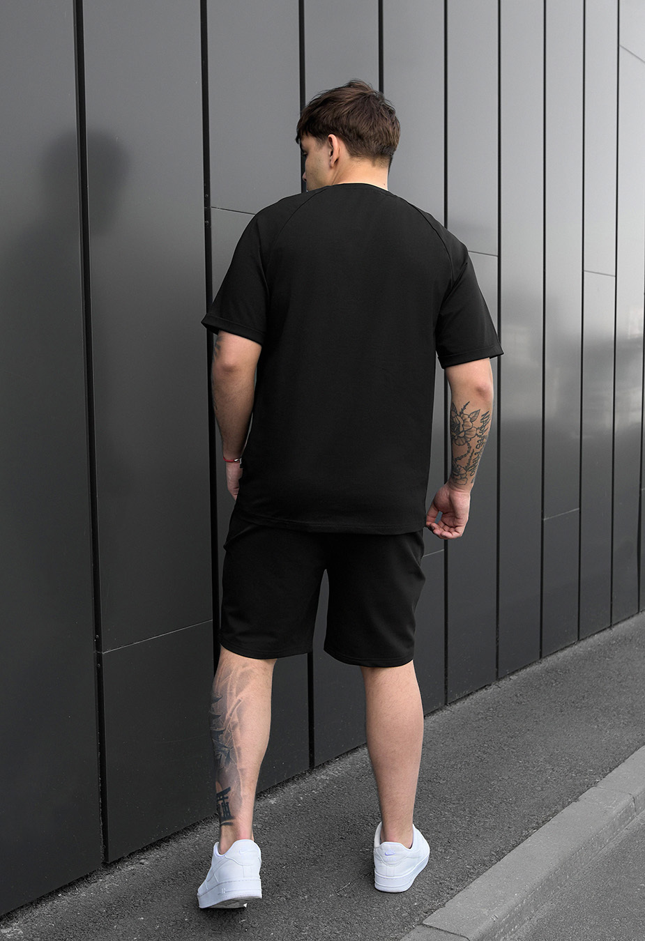 Set de vară tricou + pantaloni scurți Staff mb black