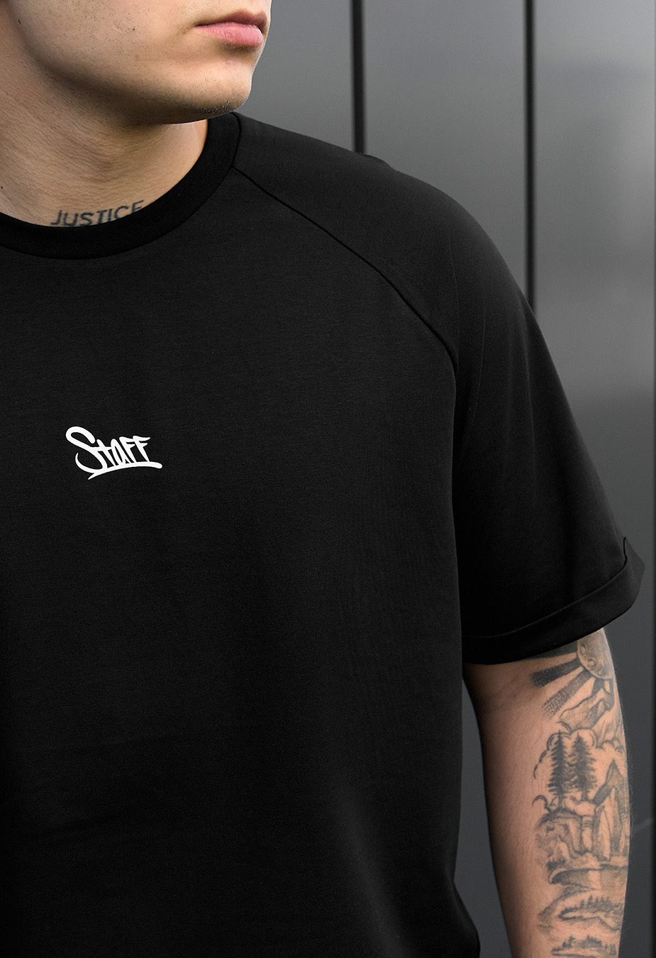 Set de vară tricou + pantaloni scurți Staff mb black