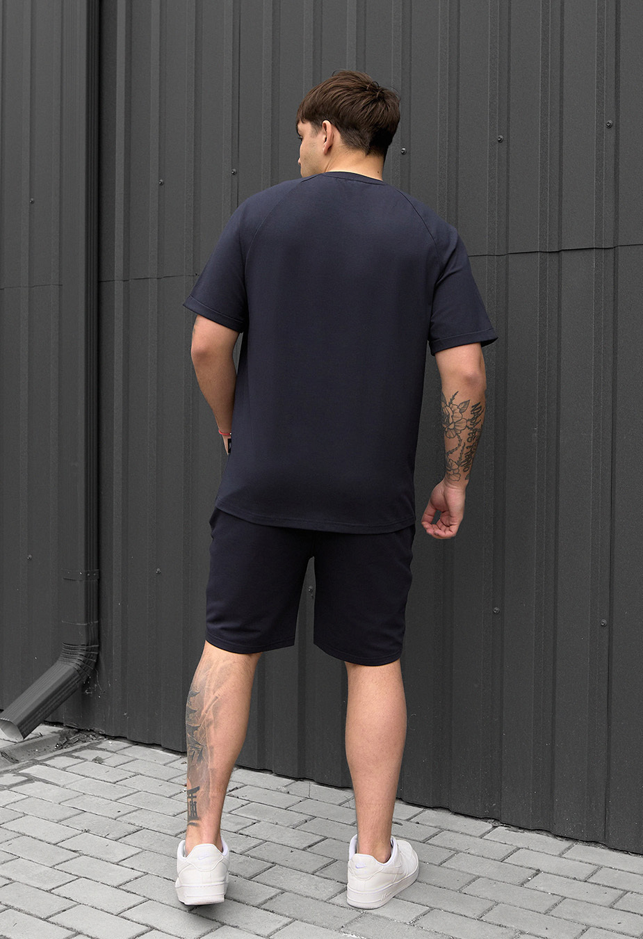 Set de vară tricou + pantaloni scurți  Staff mb navy