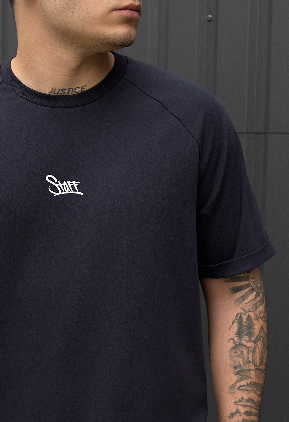 Set de vară tricou + pantaloni scurți  Staff mb navy