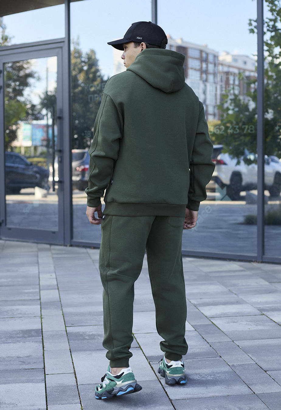 Costum de trening Staff jax khaki oversize fleece