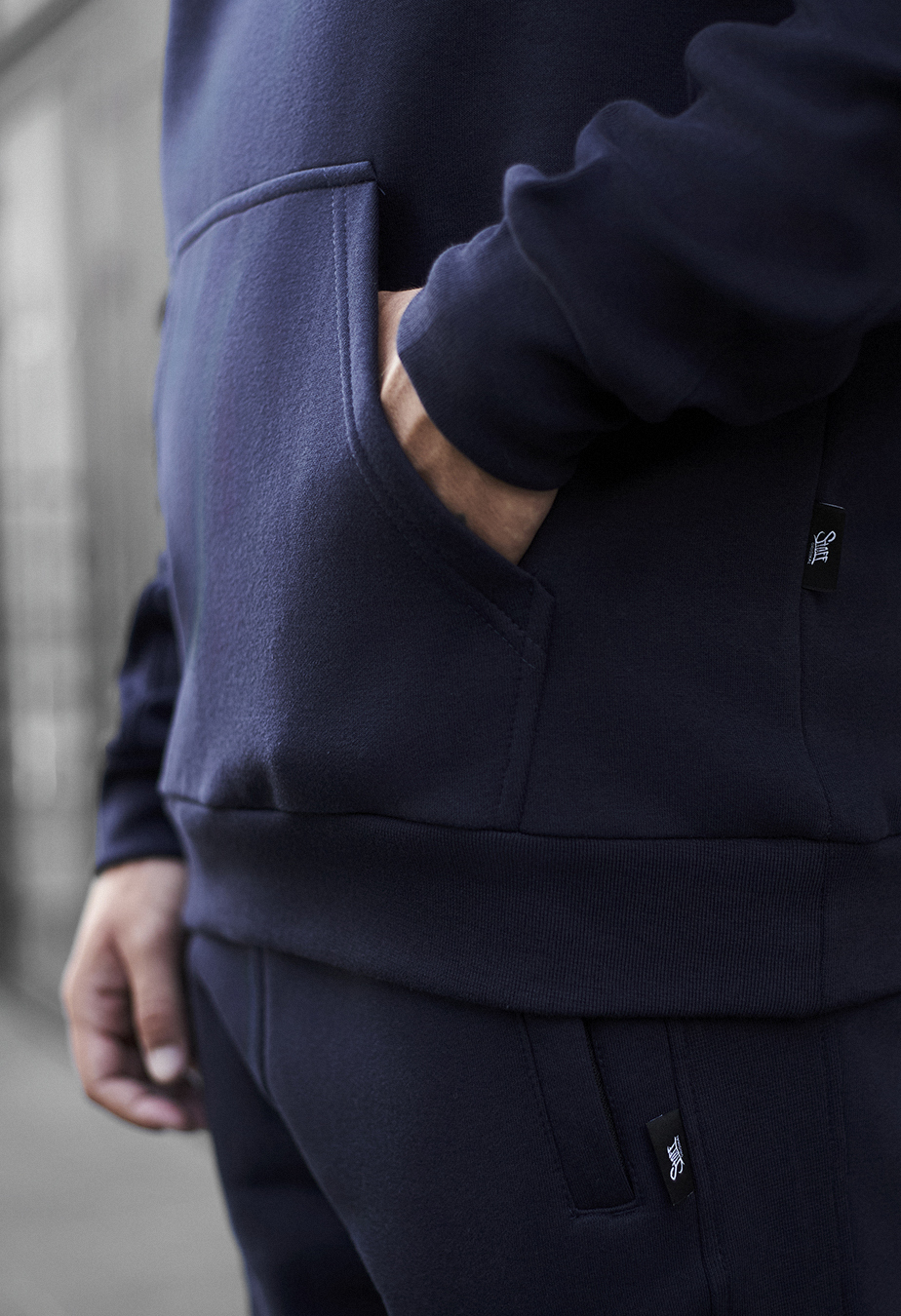 Costum de trening Staff jax navy oversize fleece