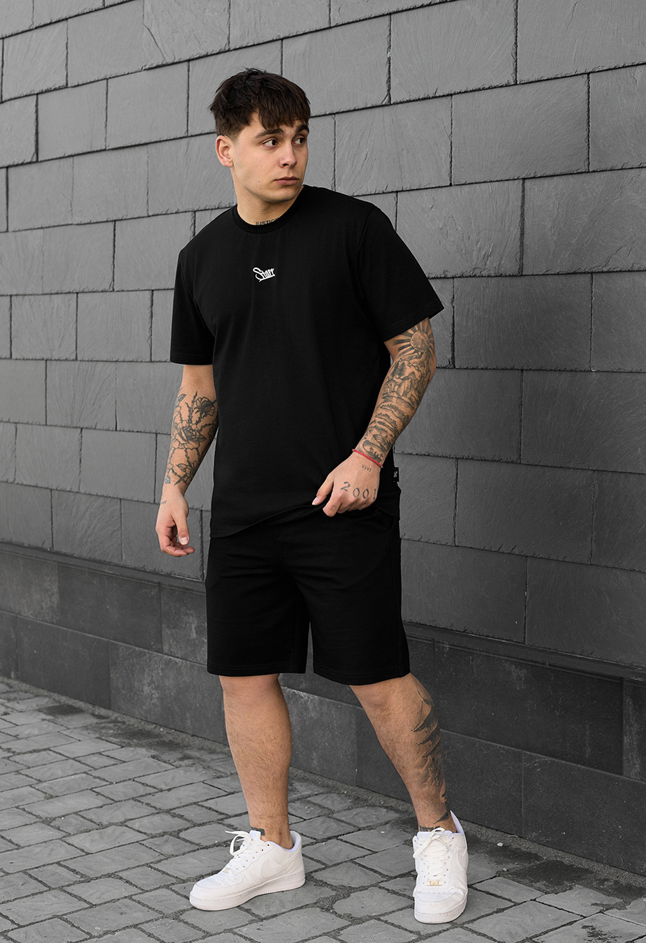 Set de vară tricou + pantaloni scurți Staff logo