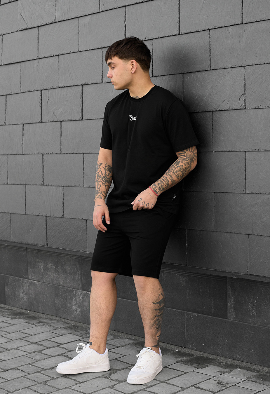 Set de vară tricou + pantaloni scurți Staff logo