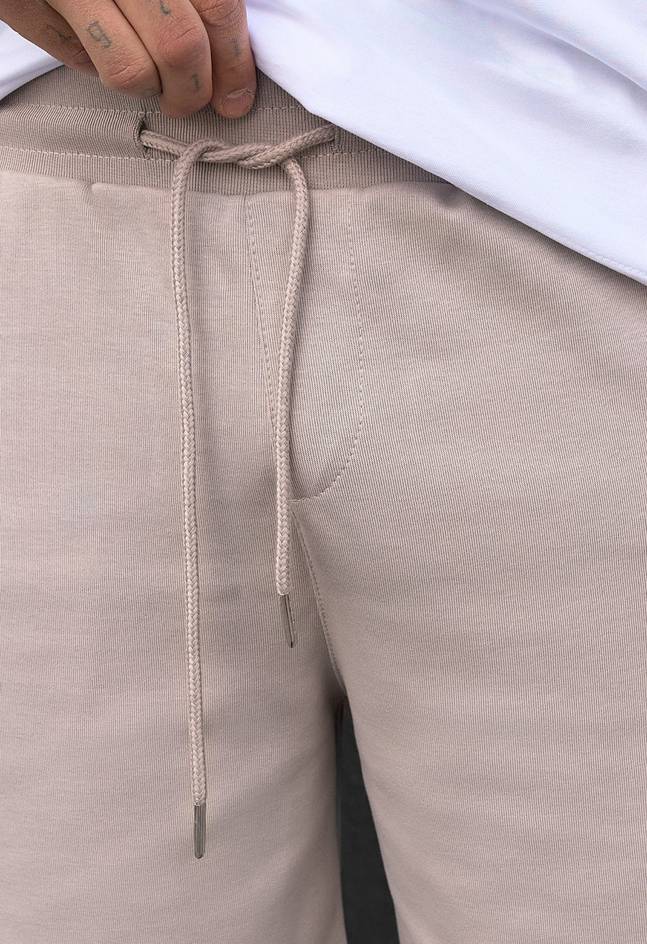 Pantaloni scurți tricotați Staff ley light gray