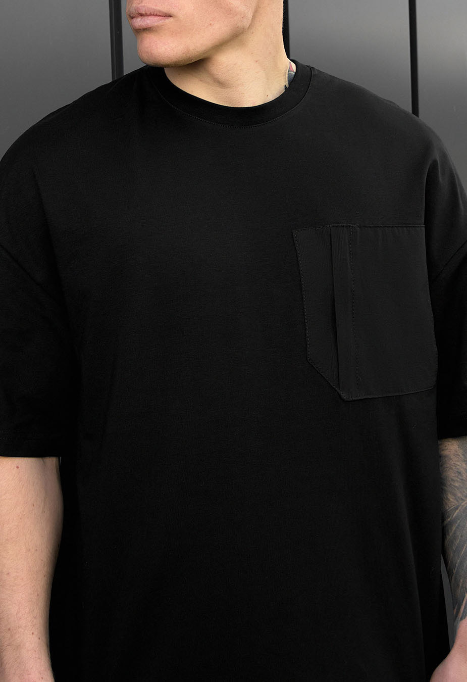 Set de vară tricou + pantaloni scurți Staff kas black oversize