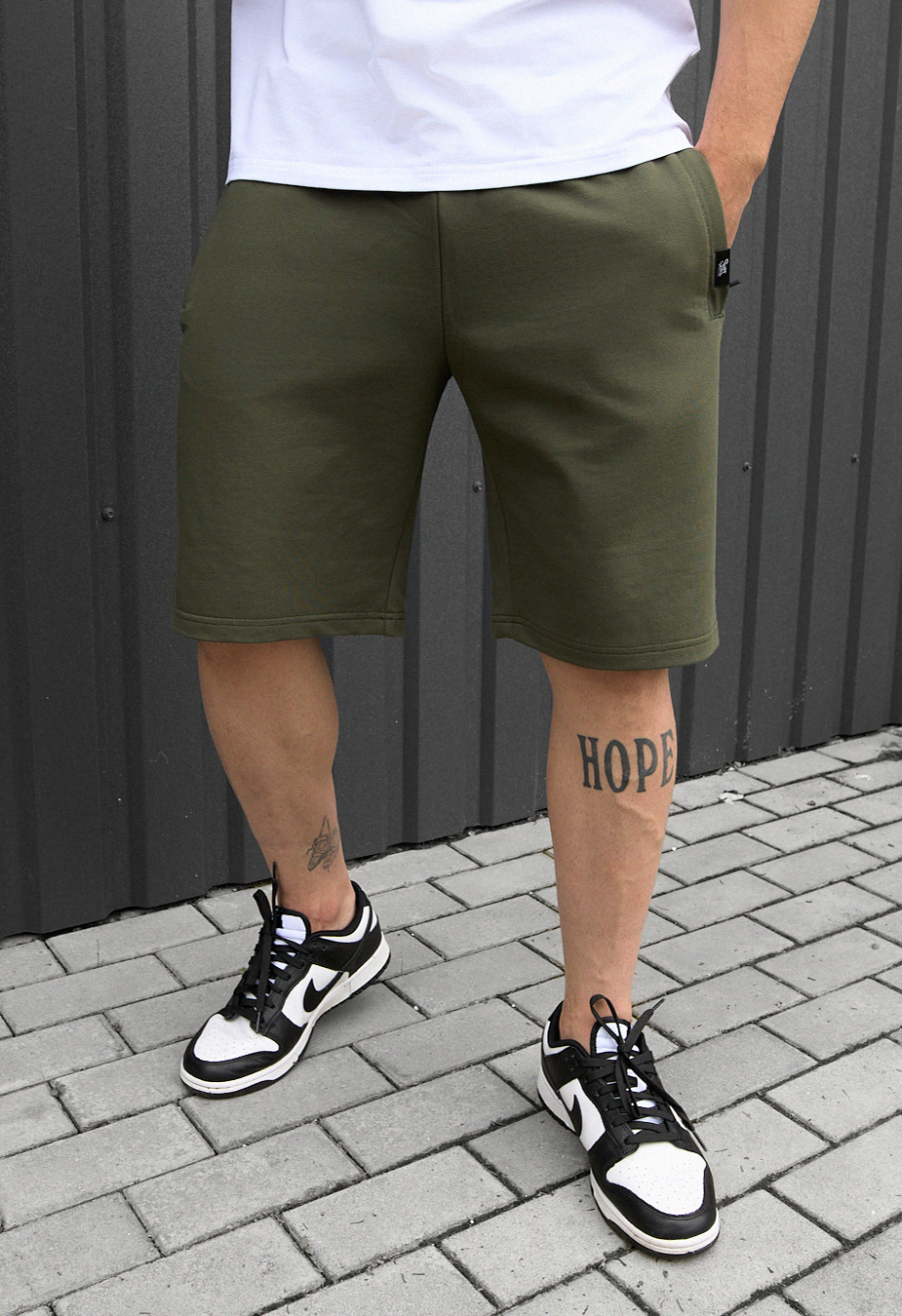 Pantaloni scurți tricotați Staff wh khaki