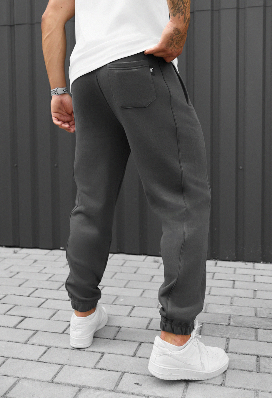Pantaloni de trening Staff siv gray reflective