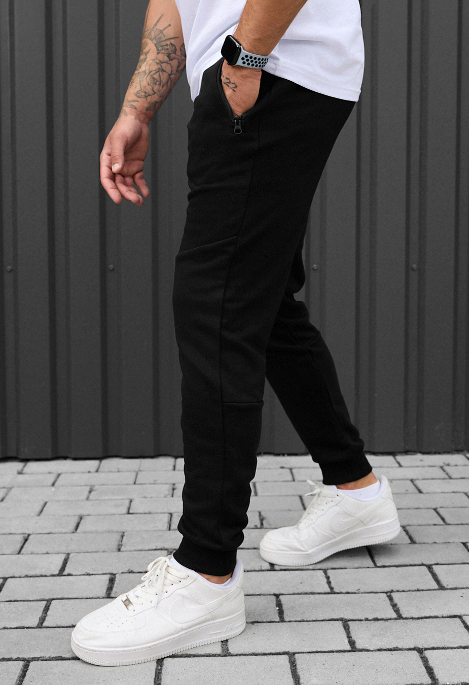 Pantaloni de trening Staff wol black