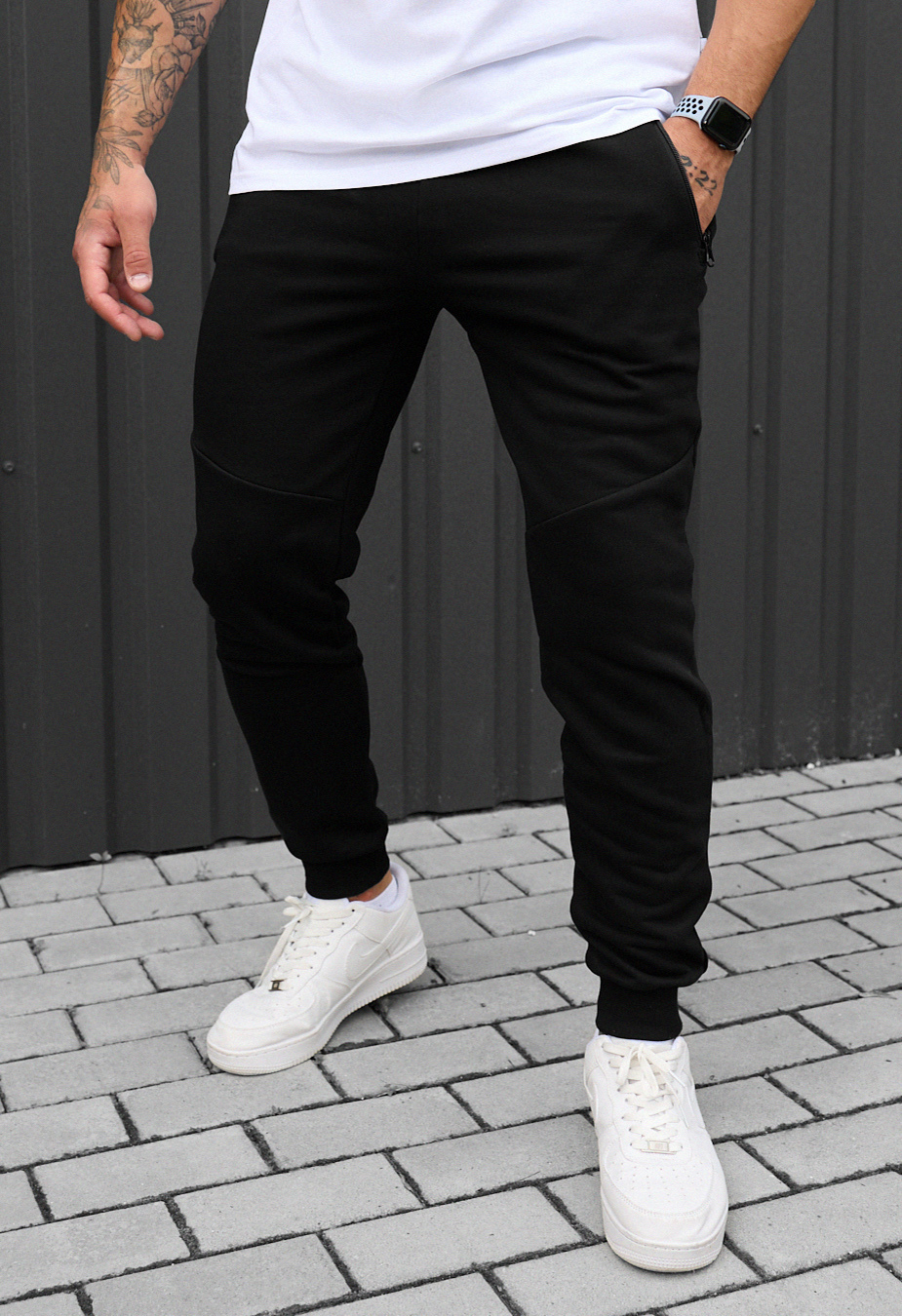 Pantaloni de trening Staff wol black