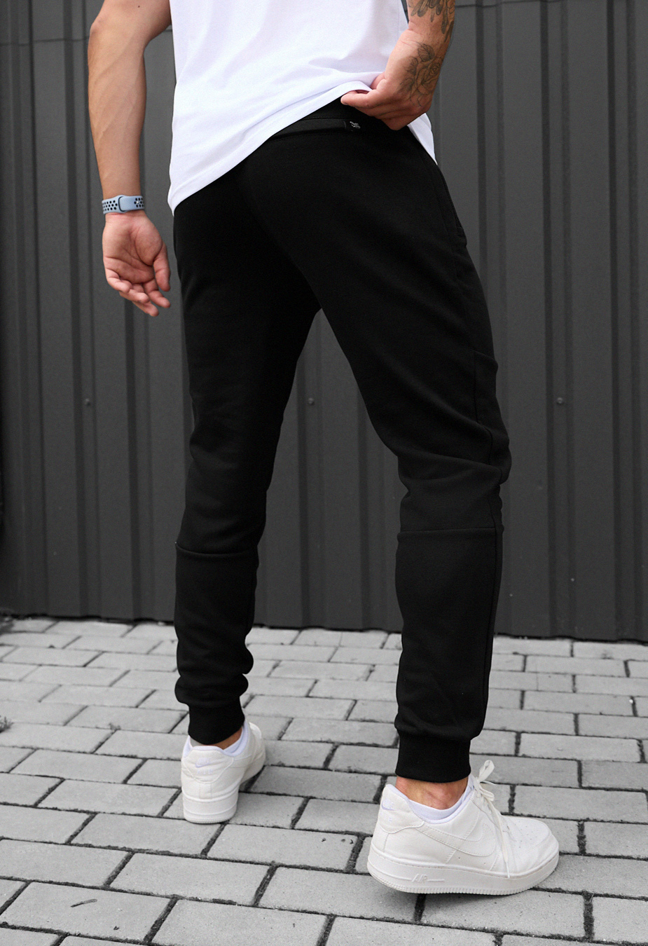 Pantaloni de trening Staff wol black