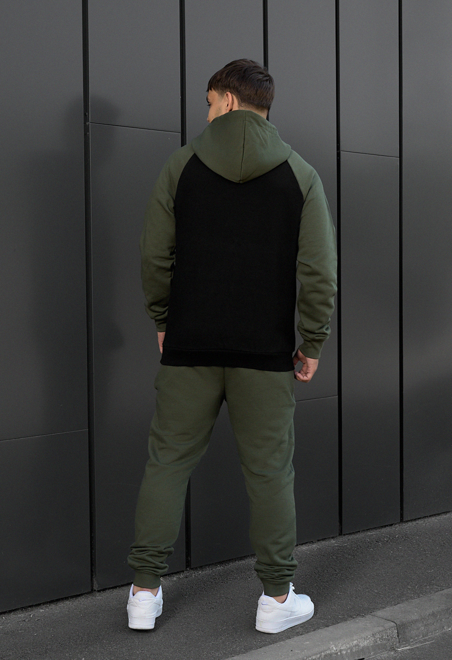 Costum de trening Staff ro khaki & black