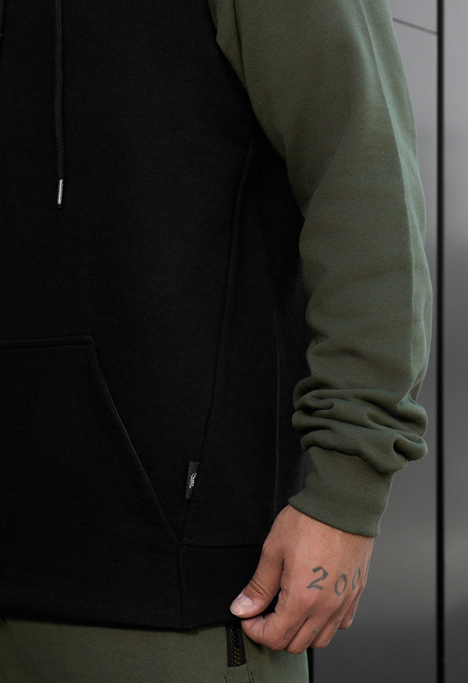 Costum de trening Staff ro khaki & black
