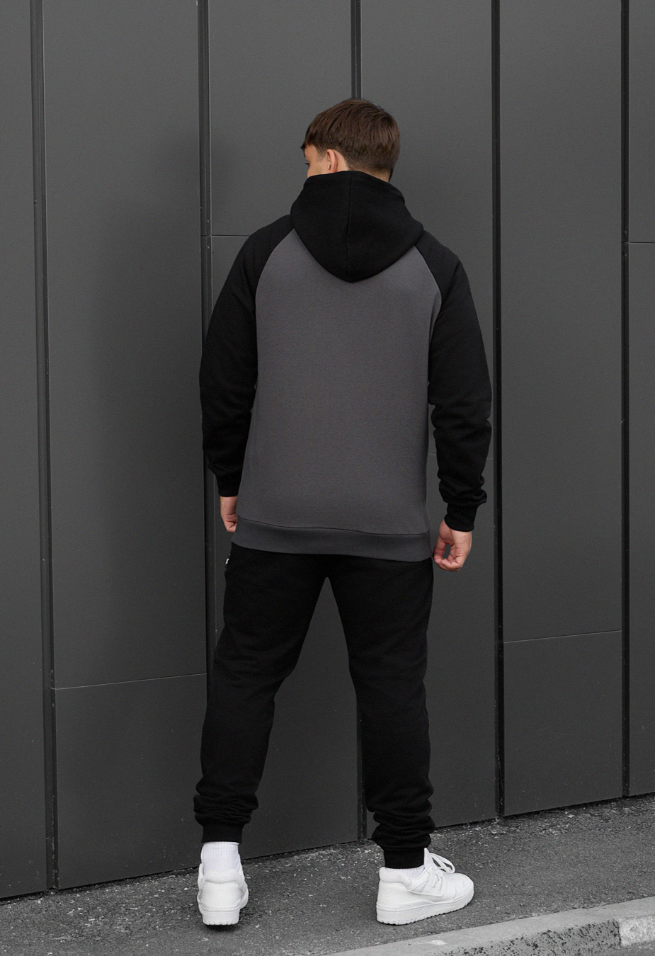 Costum de trening Staff ro black & dark gary