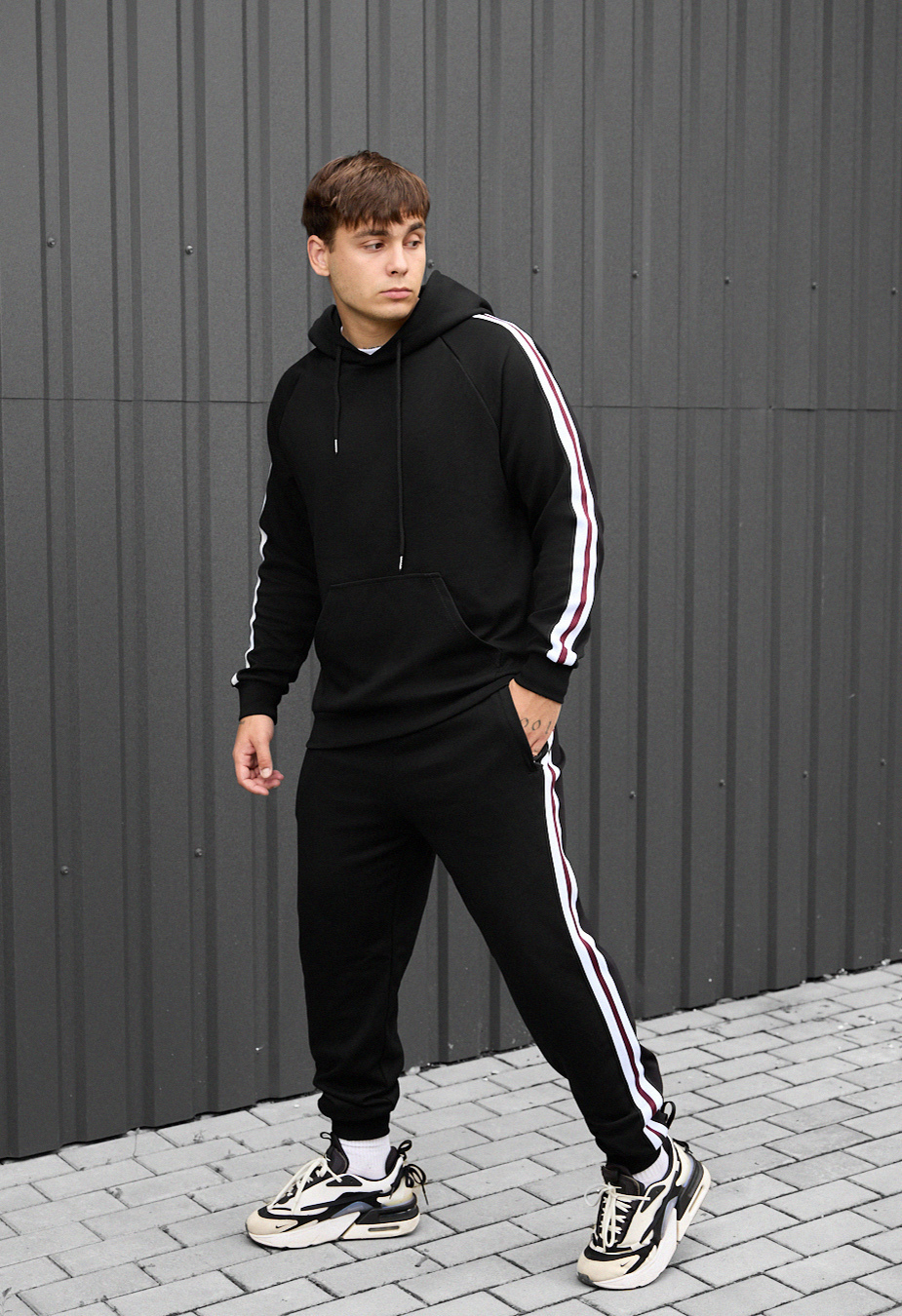 Costum de trening Staff pa black