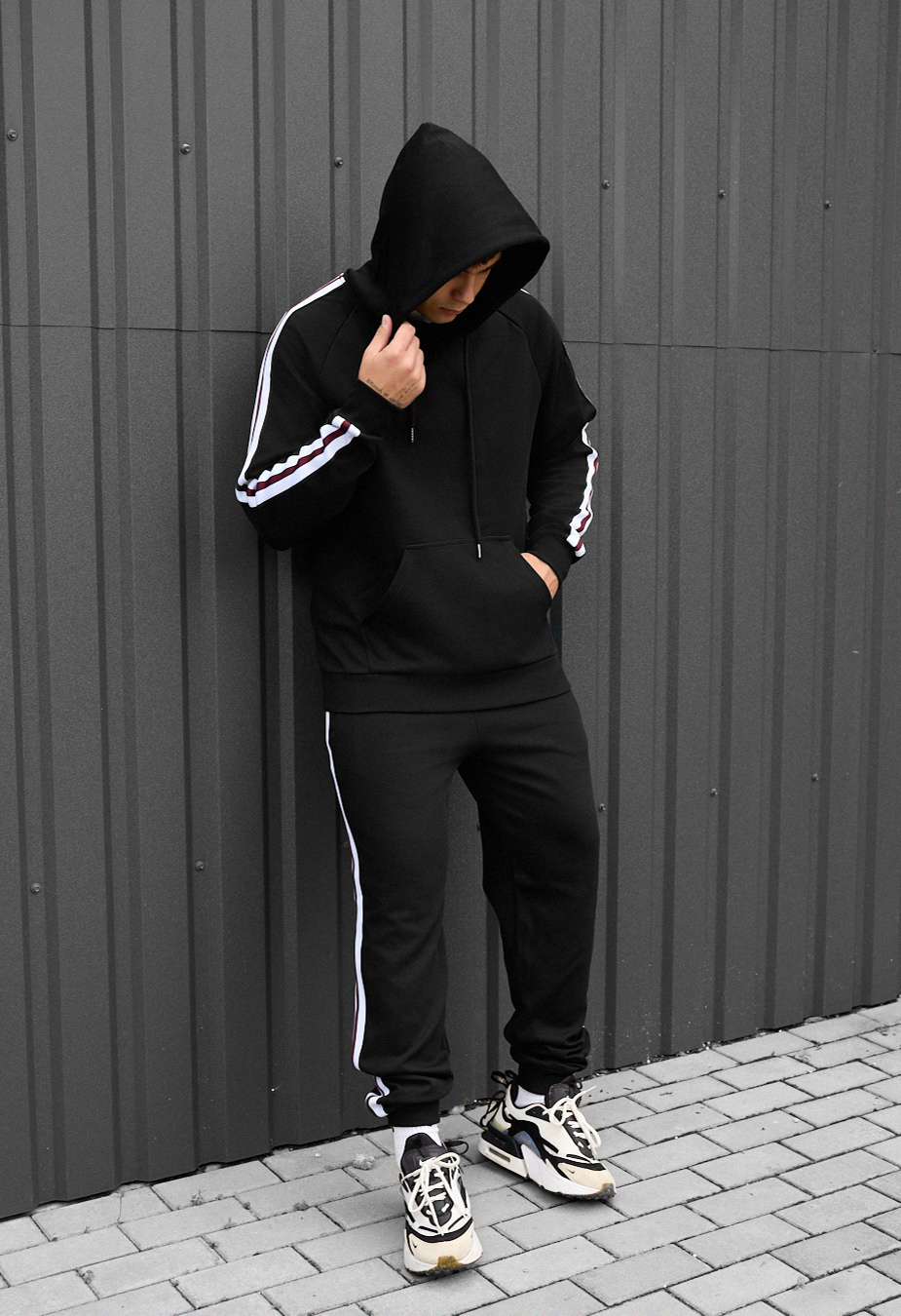Costum de trening Staff pa black