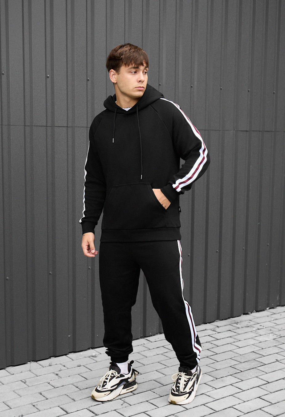 Costum de trening Staff pa black