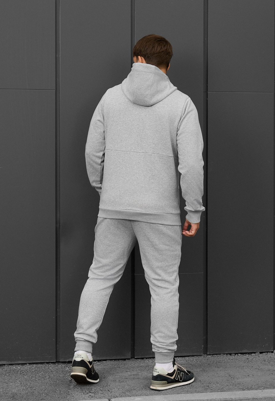 Costum de trening Staff wo zip gray melange