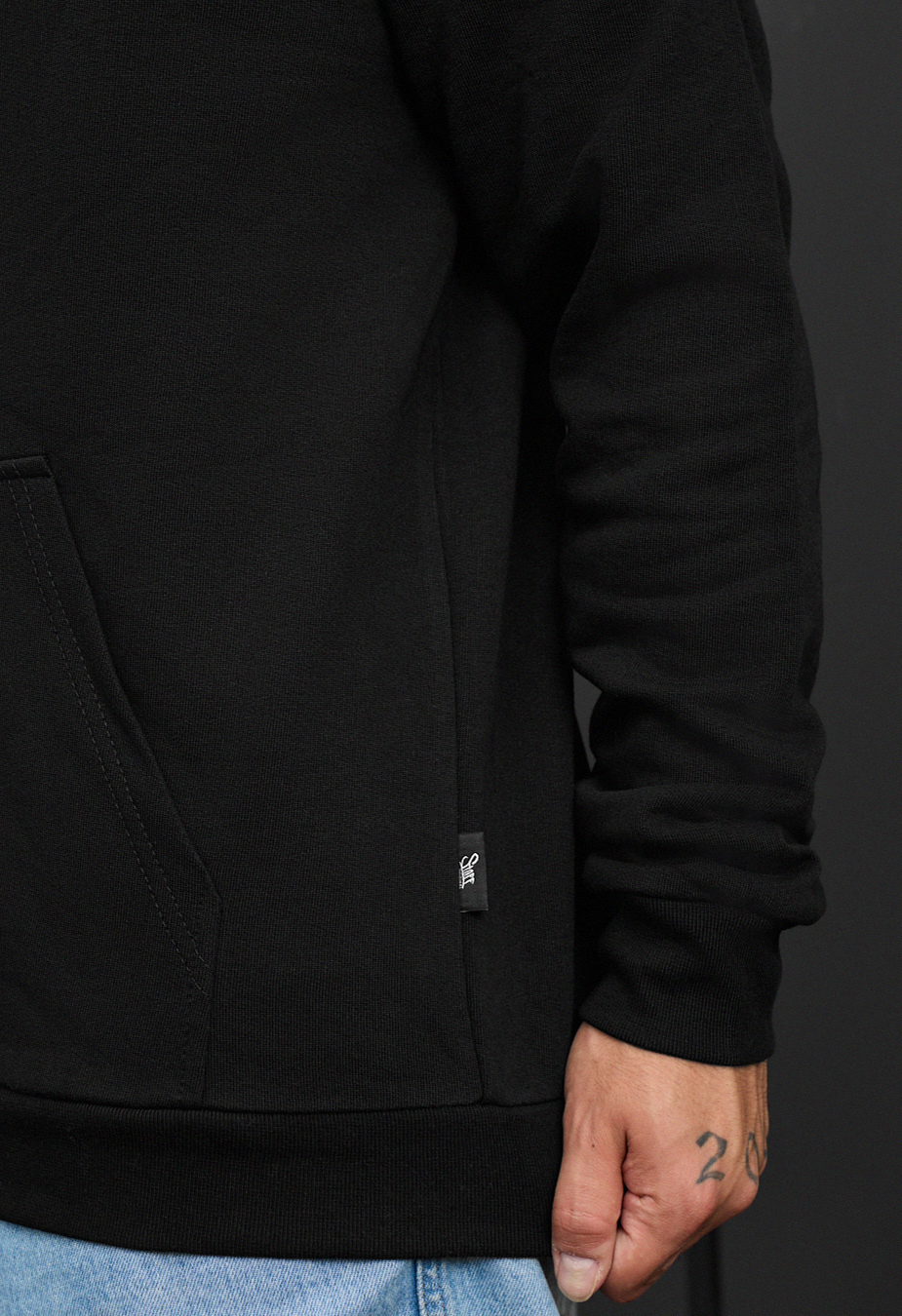 Hanorac Staff di black zip