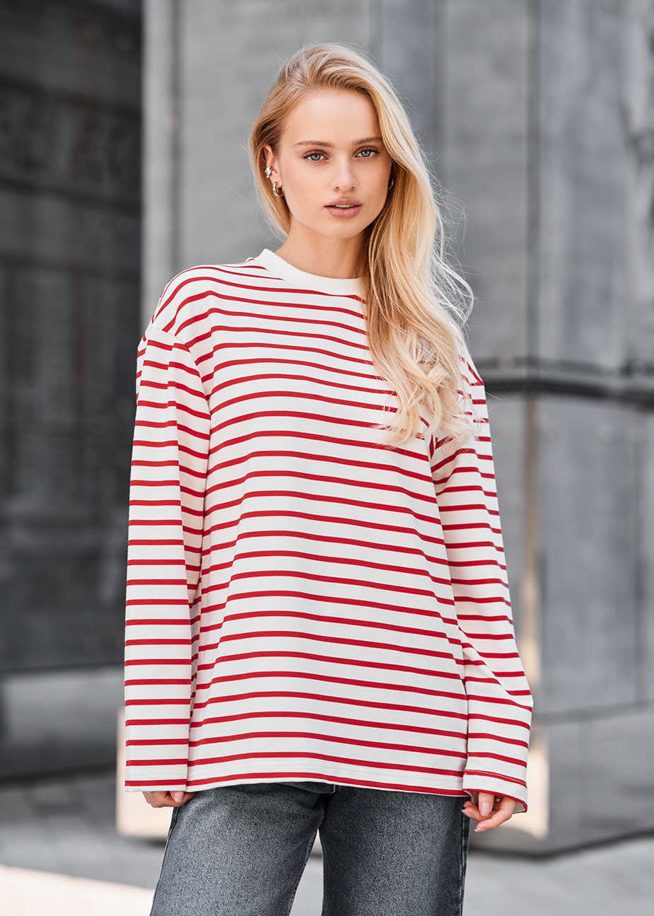 Bluză de damă Staff os bordo & white