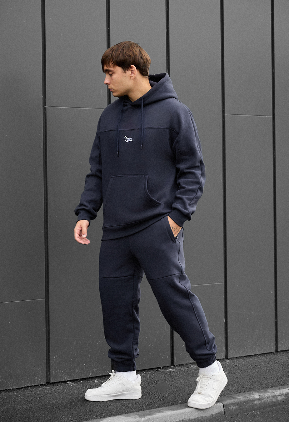 Costum de trening Staff say navy logo fleece