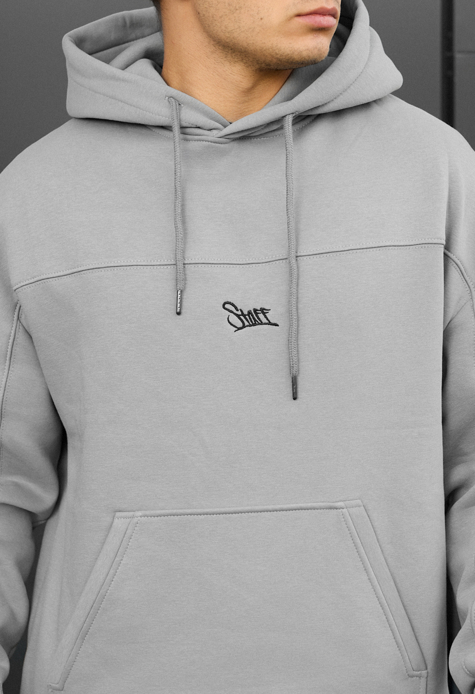 Costum de trening Staff say light gray logo fleece