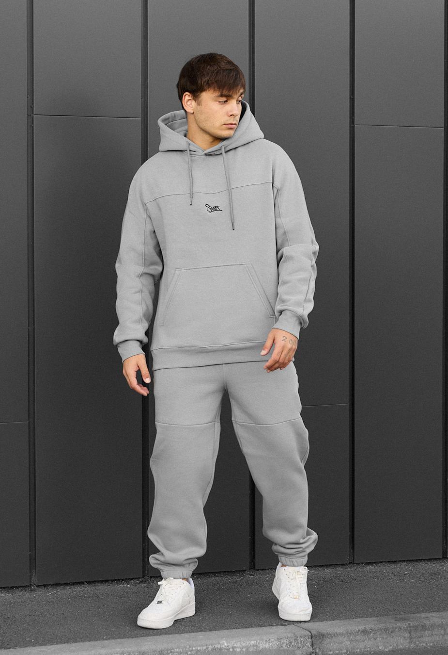 Costum de trening Staff say light gray logo fleece