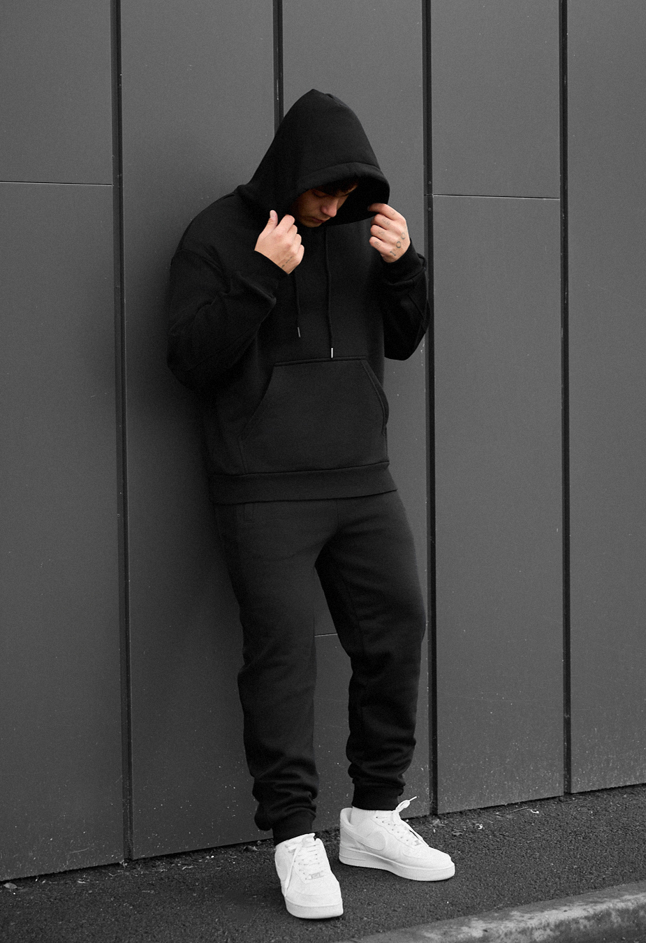 Costum de trening  Staff cr black oversize fleece