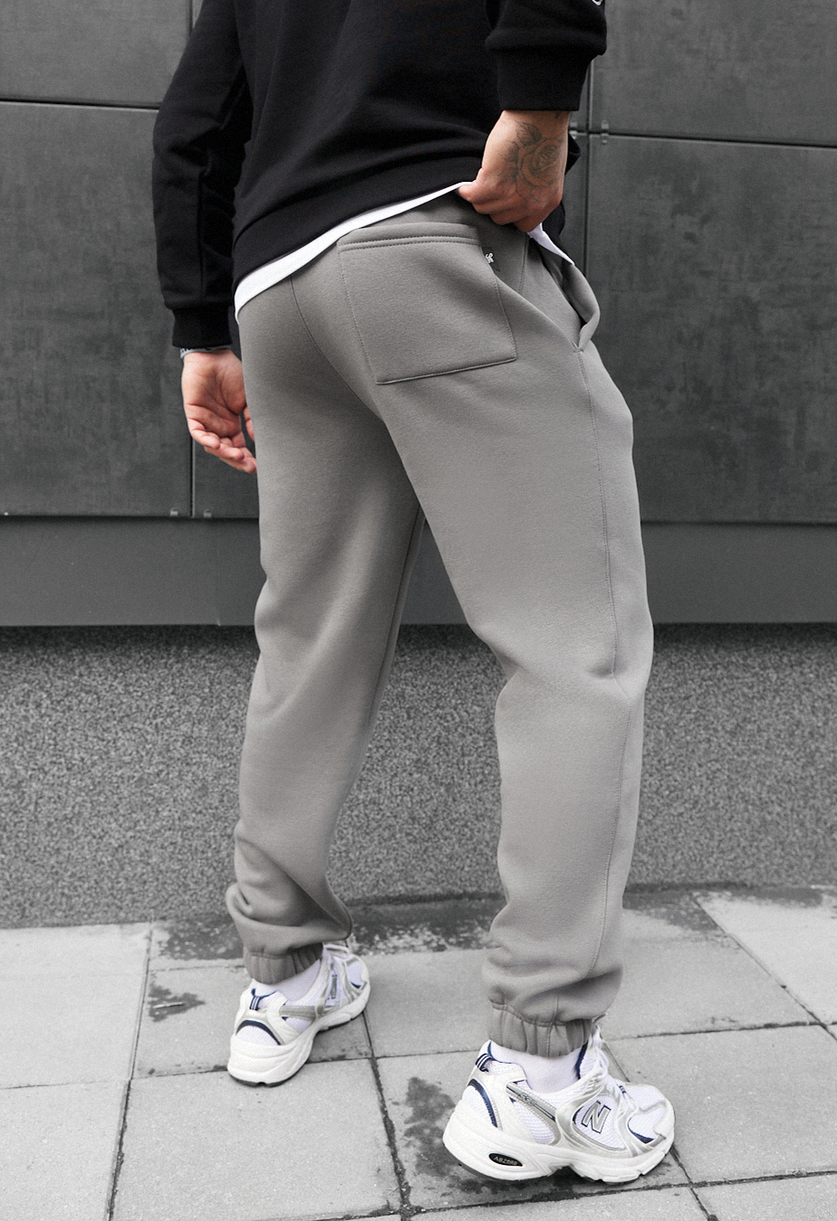 Pantaloni de trening Staff pa gray fleece